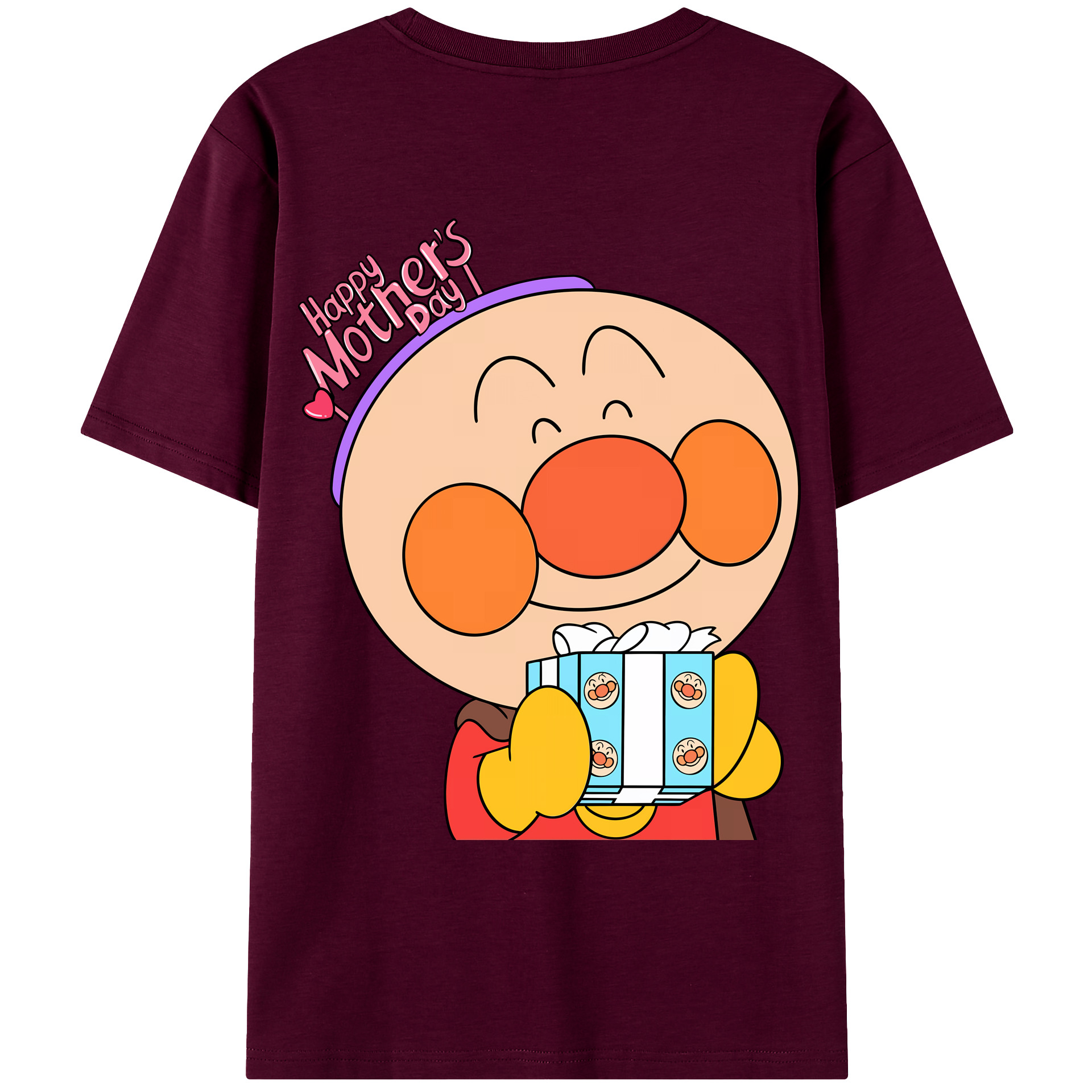 （画像用） アンパンマン Anpanman レディース半袖Tシャツ(バックプリント)